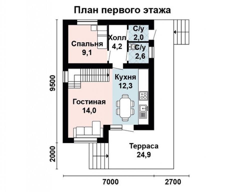 Проект дома Проект дома AS-2022 - Фото 1