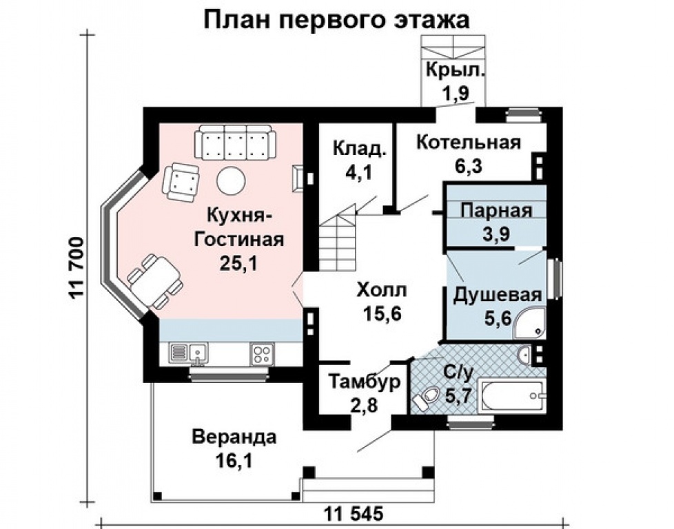 Проект дома Проект дома AS-2326 - Фото 5